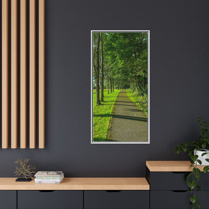 Listowel Town Park Matte Canvas, Framed (Multi-color)