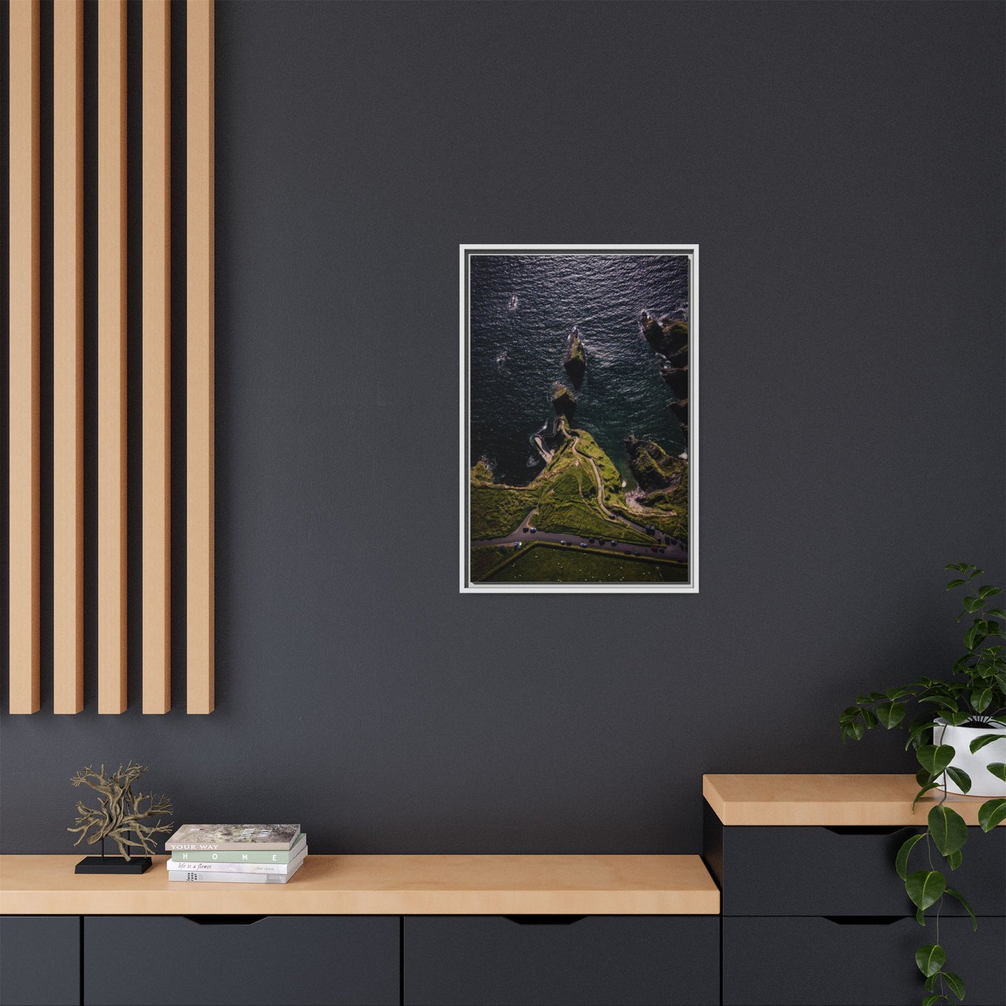 Dunquin Pier Matte Canvas, Framed (Multi-color)