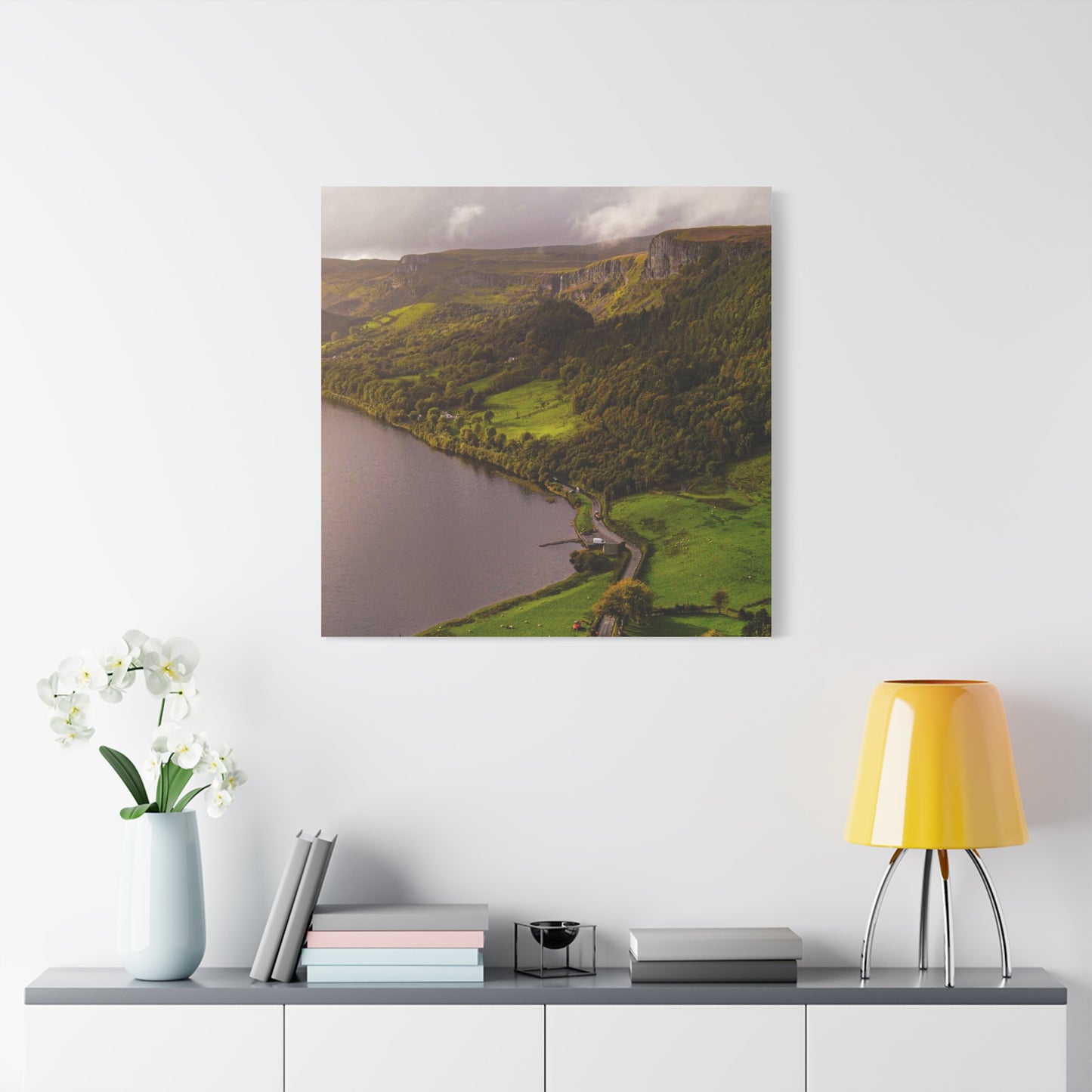 Sruth in Aghadh an Aird or The devil's Chimney Matte Canvas, Stretched, 1.25"