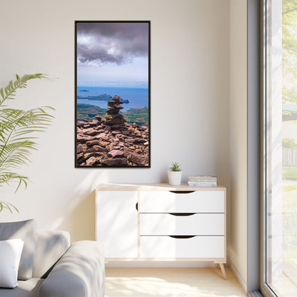 Mount Brandon Top Matte Canvas, Framed (Multi-color)