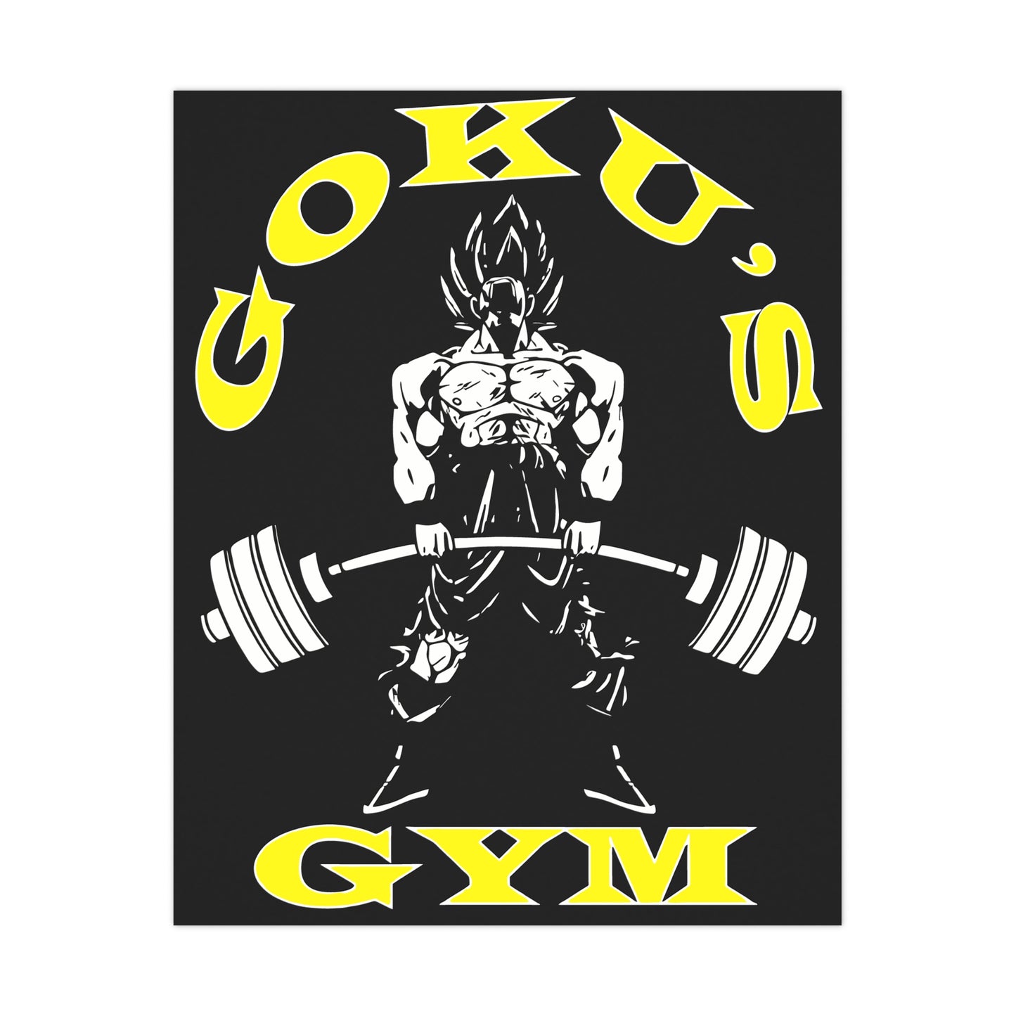 Goku's Gym Matte Poster - Motivational Wall Art for Fitness Enthusiasts
