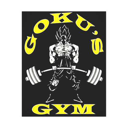 Goku's Gym Matte Poster - Motivational Wall Art for Fitness Enthusiasts