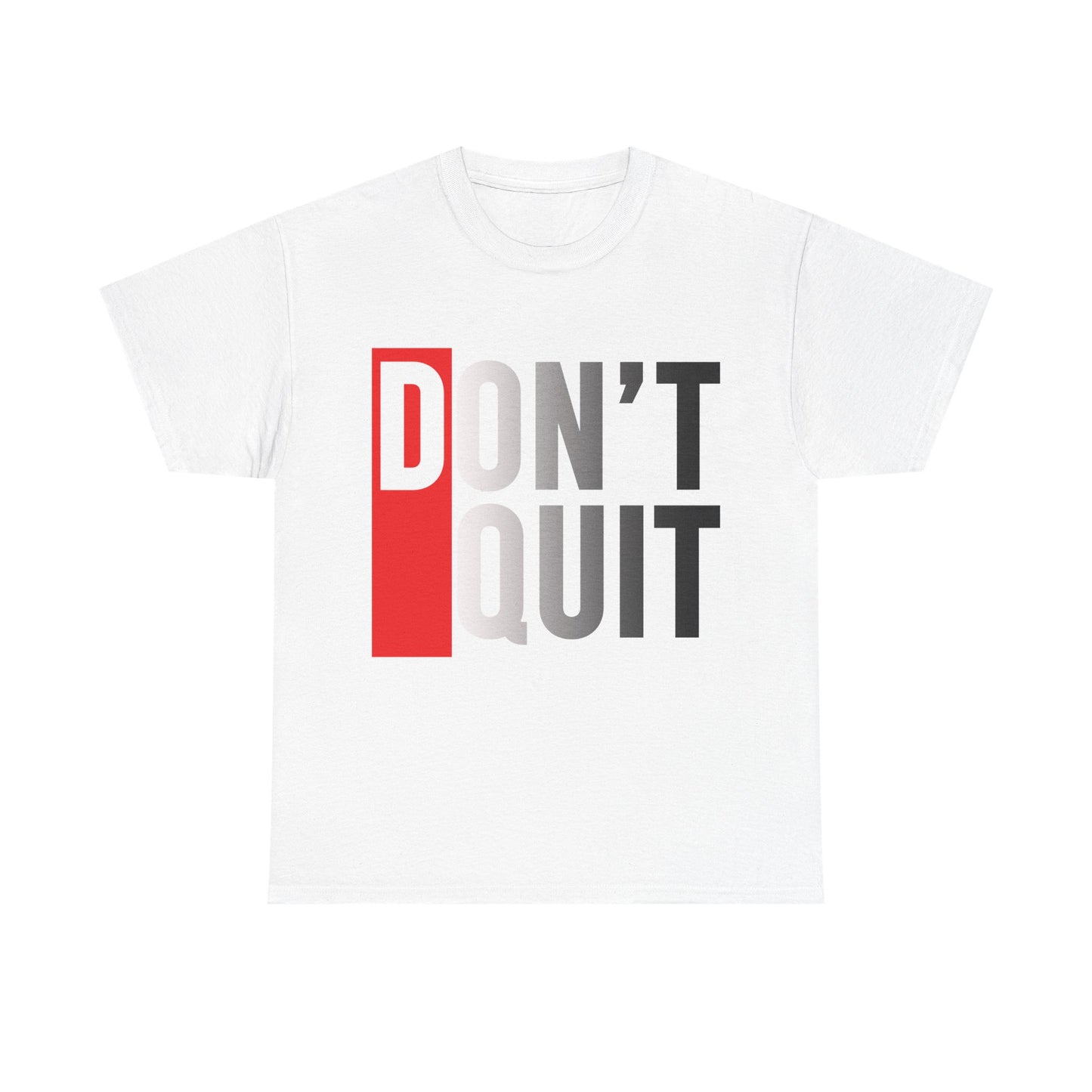 Motivational Unisex Heavy Cotton Tee - Don't Quit