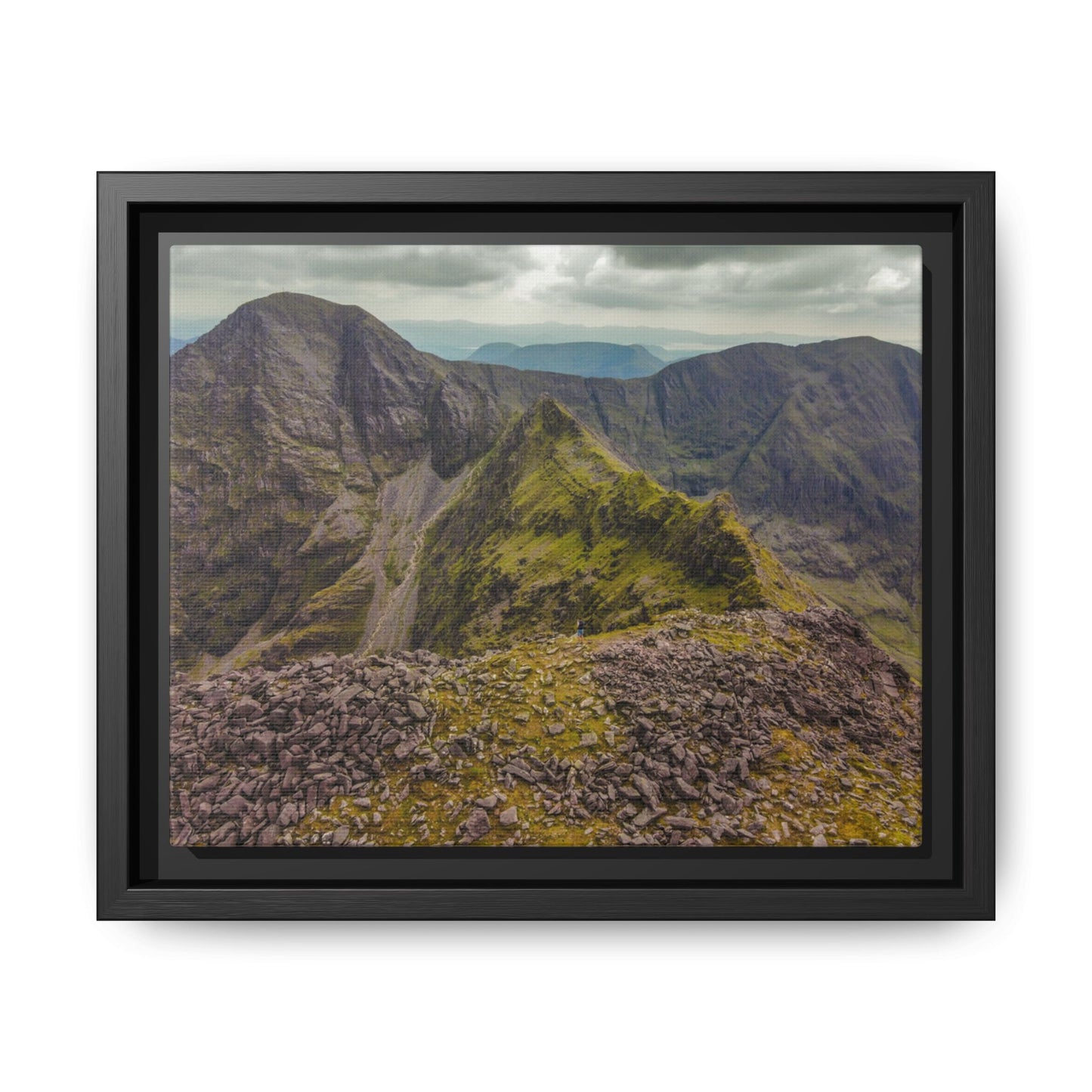 Halfway to Carrauntoohil Matte Canvas, Framed (Multi-color)