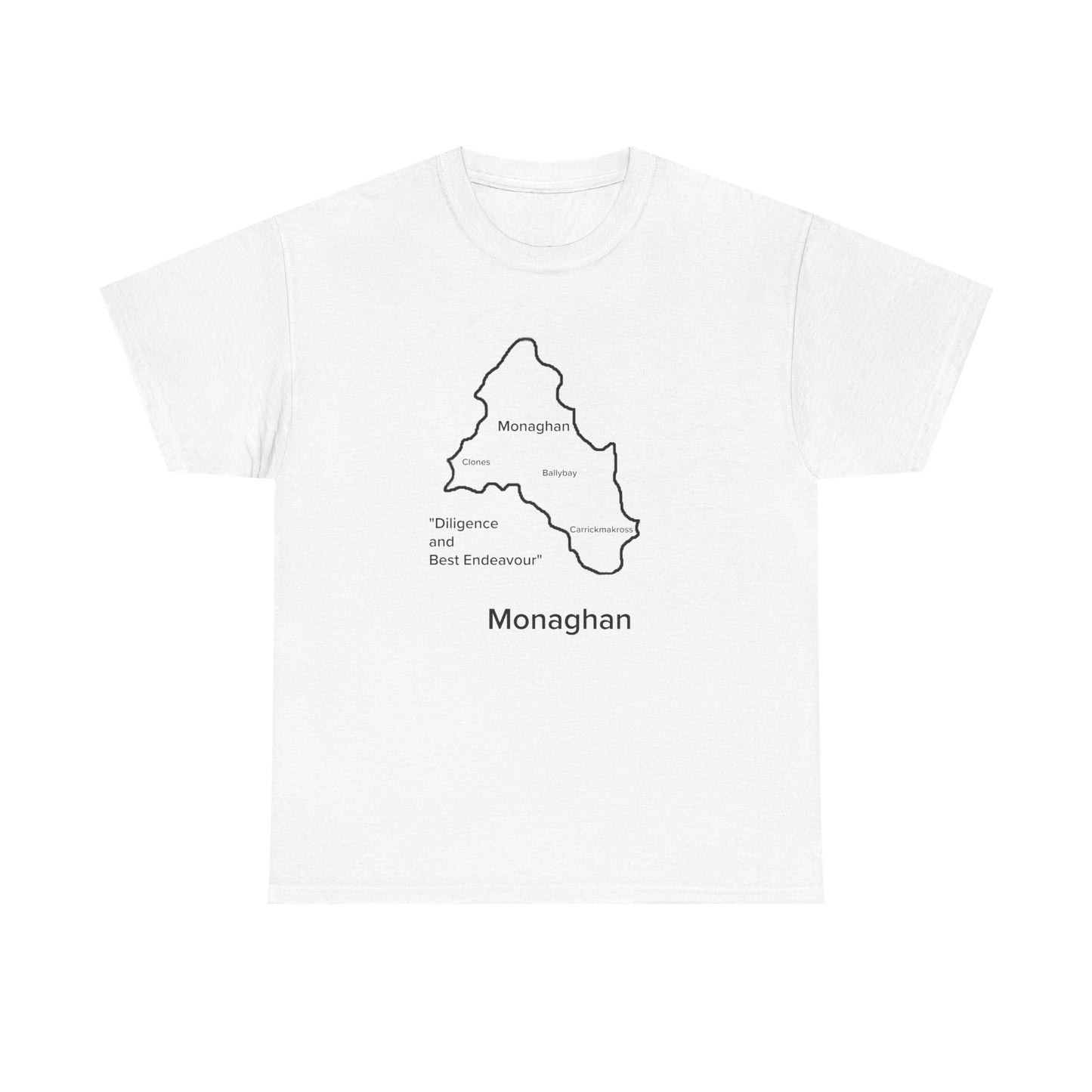 Monaghan Unisex Heavy Cotton Tee White Edition