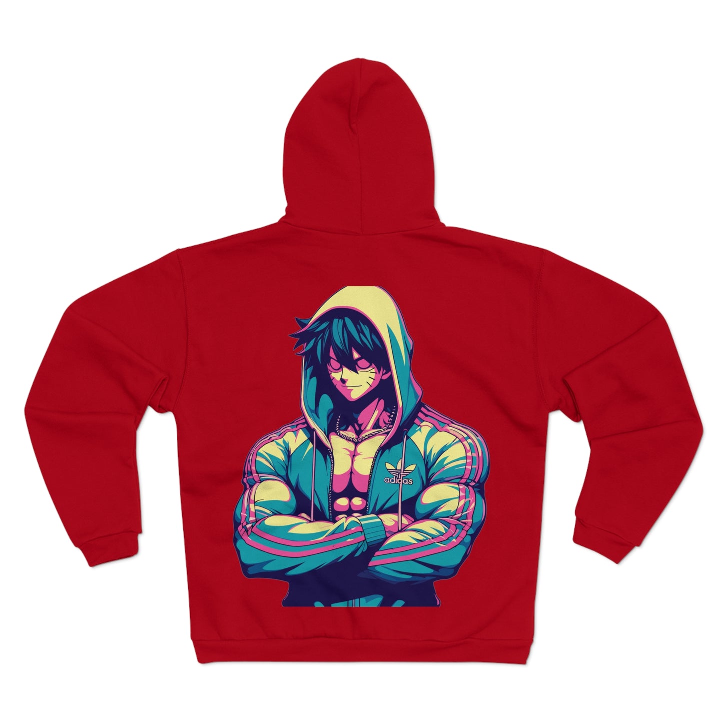 Calm Man Chilling Graphic Unisex Hooded Zip Sweatshirt