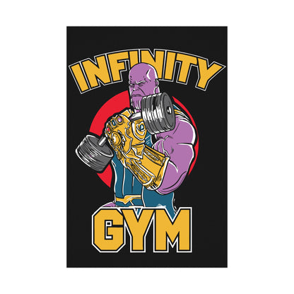 Infinity Gym Matte Poster - Motivational Fitness Wall Art
