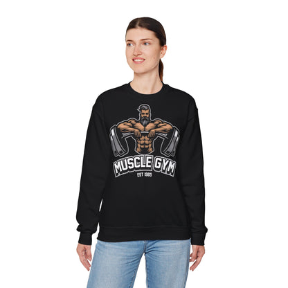 Muscle Gym Unisex Heavy Blend™ Crewneck Sweatshirt – Perfect for Fitness Enthusiasts