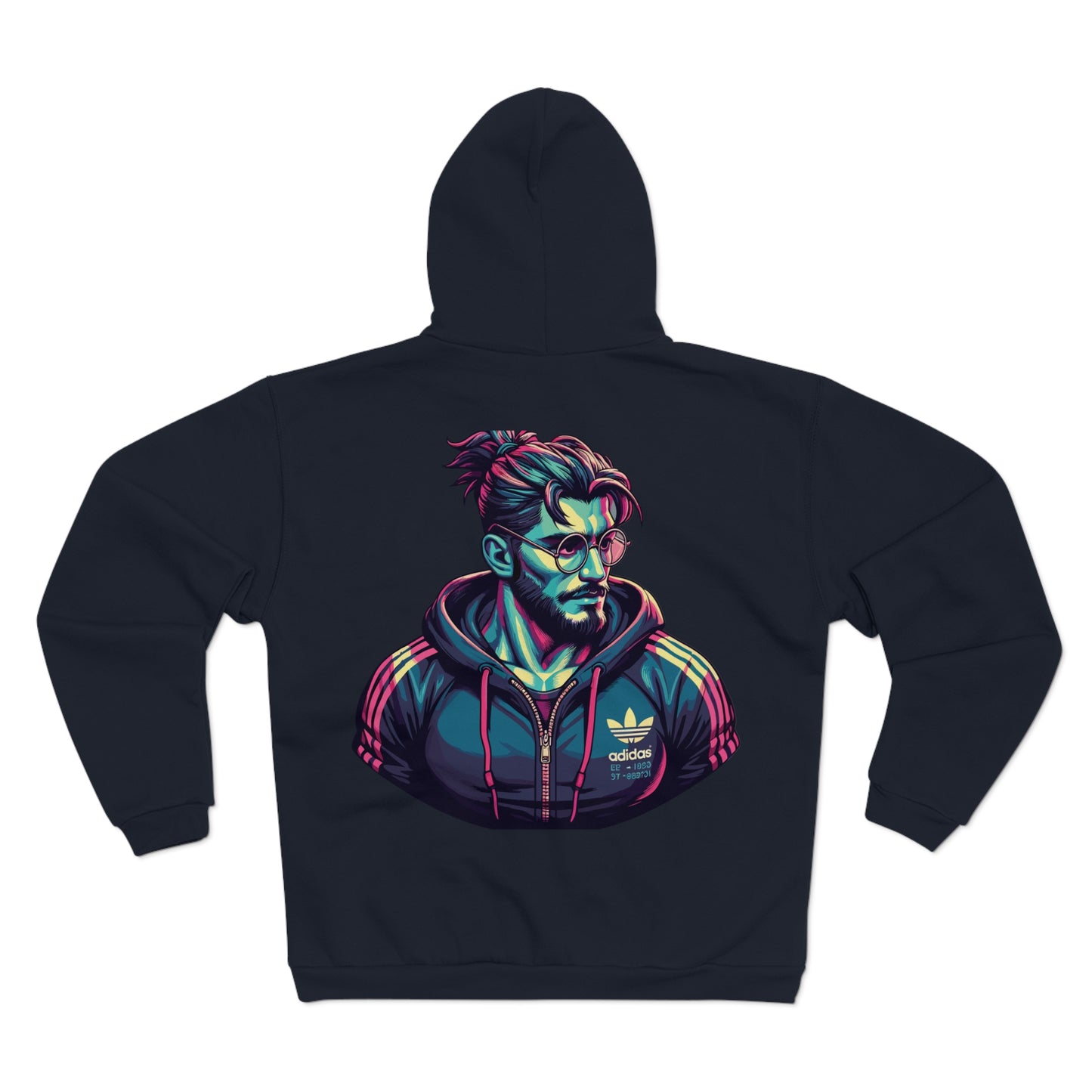Retro Style Graphic Unisex Hooded Zip Sweatshirt- Perfect for Casual Wear