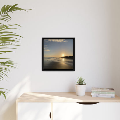 Sunset Matte Canvas, Framed (Multi-color)