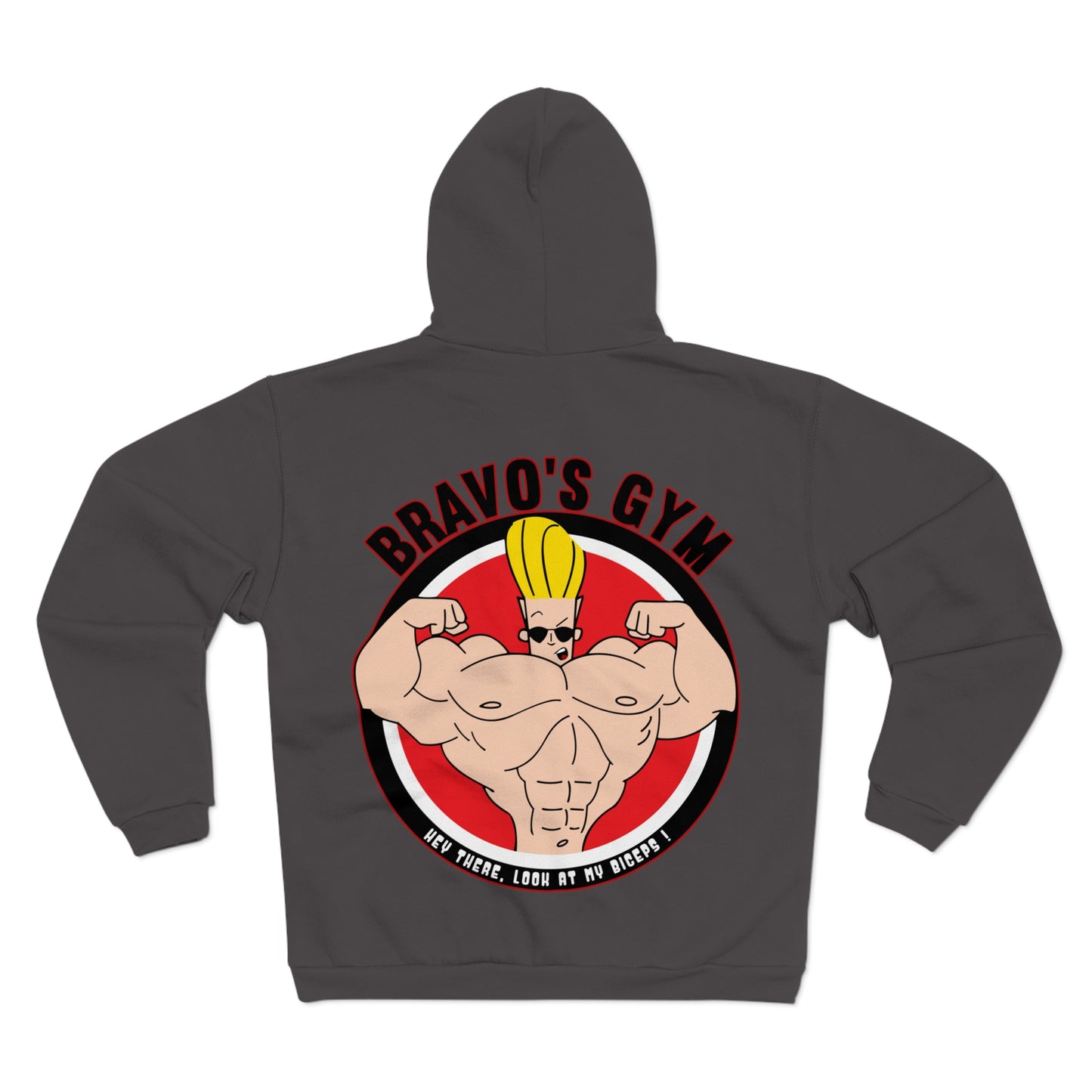 Bravo's Gym Design - Unisex Hooded Zip Sweatshirt