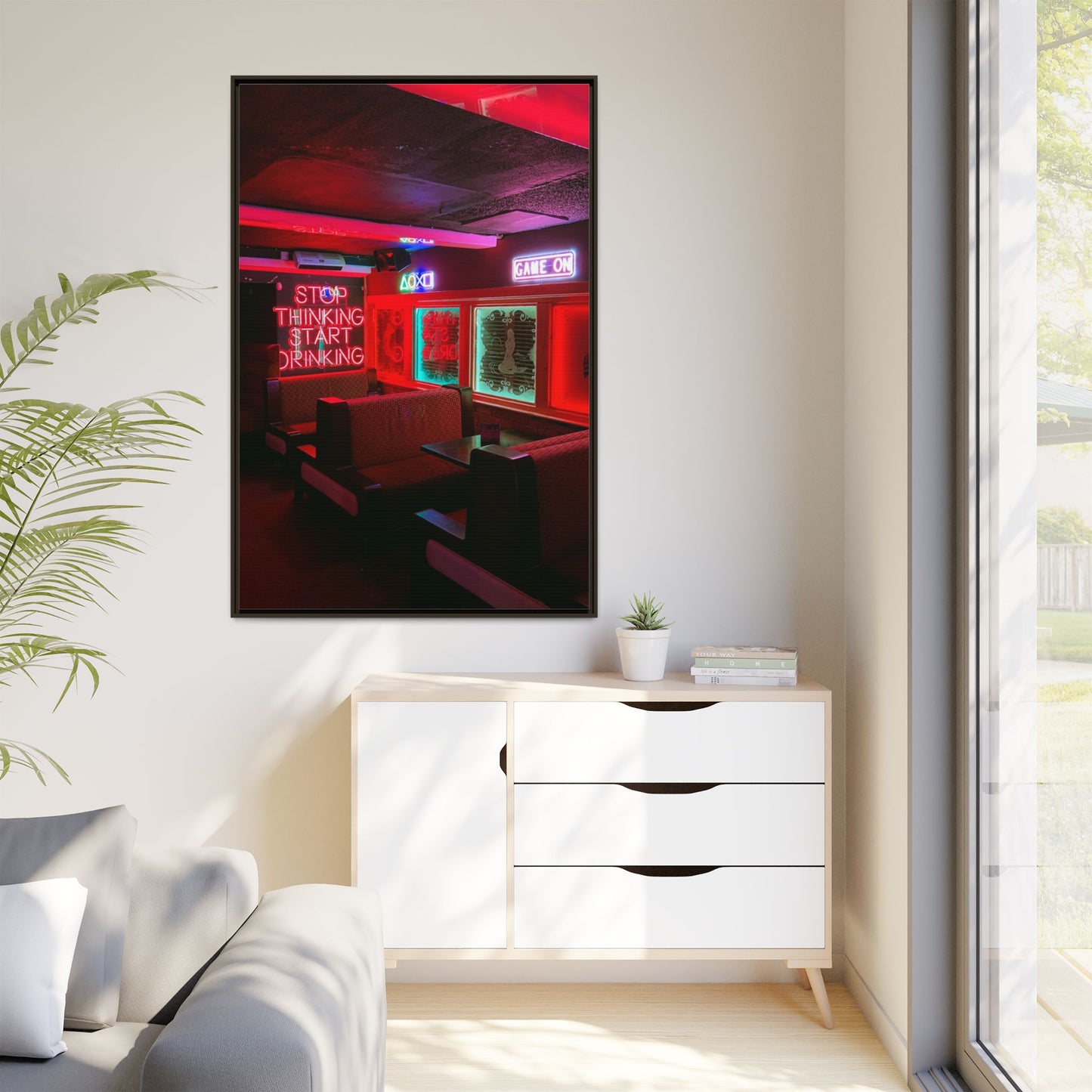 The Mermaids Night Club Matte Canvas, Framed (Multi-color)