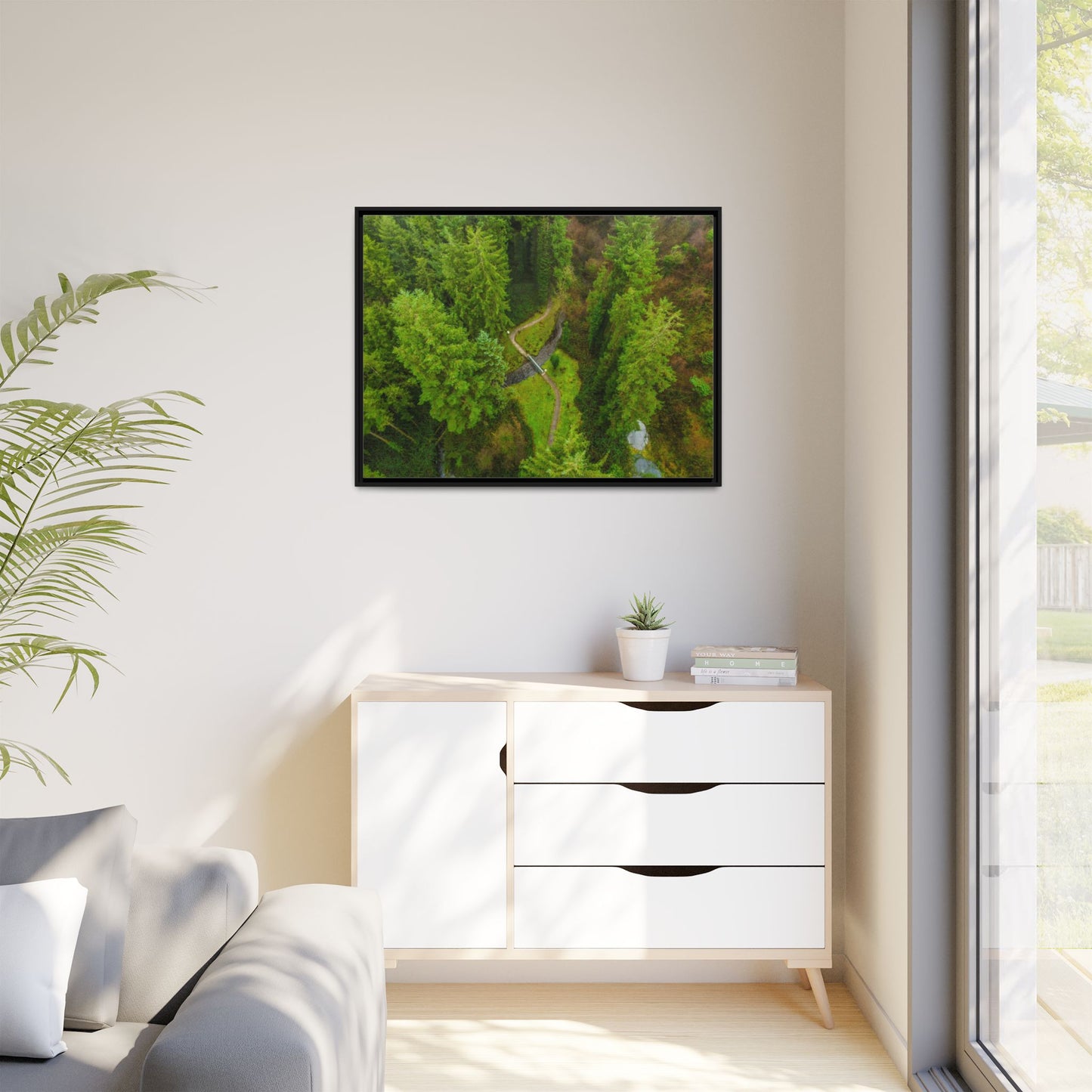 Glanageenty Forest Matte Canvas, Framed (Multi-color)