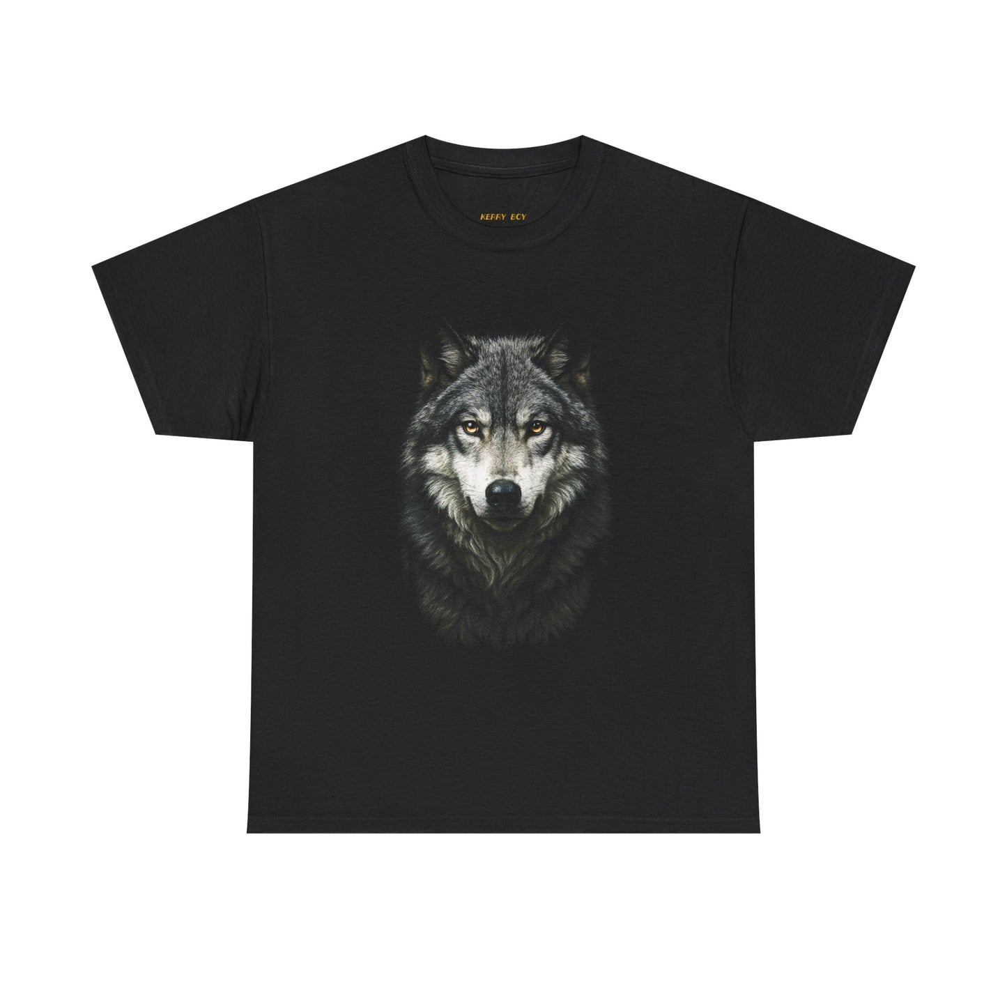 Wolf Portrait T-Shirt – Realistic Wolf Face Graphic Tee