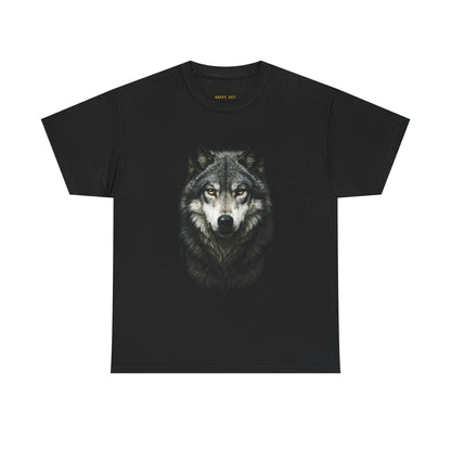 Wolf Portrait T-Shirt – Realistic Wolf Face Graphic Tee
