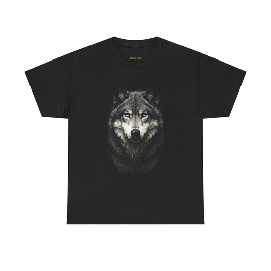 Wolf Portrait T-Shirt – Realistic Wolf Face Graphic Tee