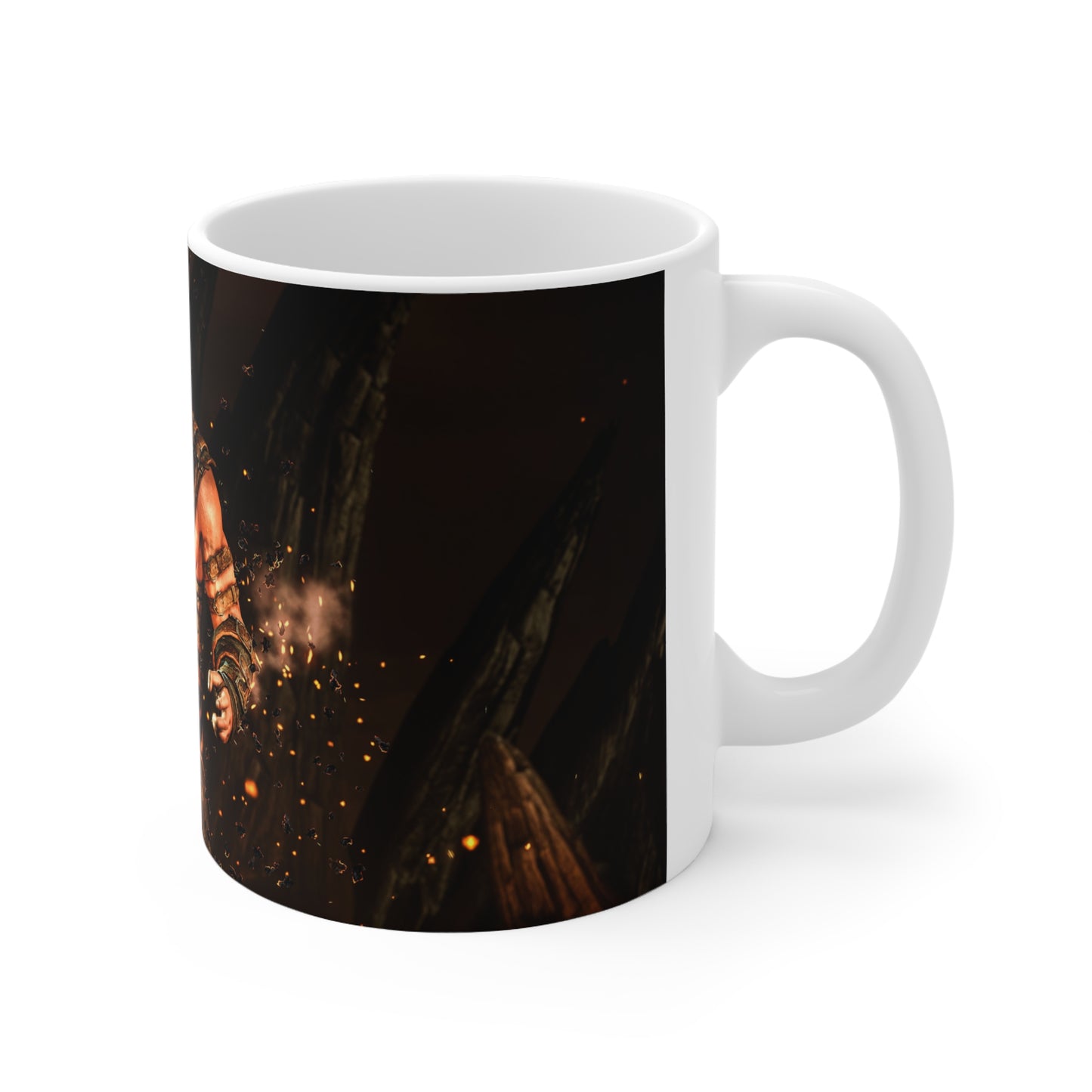 Scorpion Character Ceramic Coffee Mug - 11oz & 15oz, Perfect for Gamers & Mortal Kombat Fans