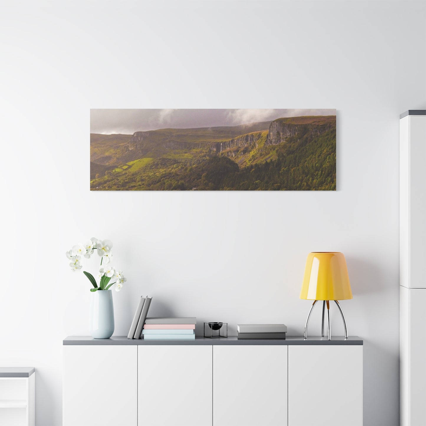 Sruth in Aghadh an Aird or The devil's Chimney Matte Canvas, Stretched, 1.25"