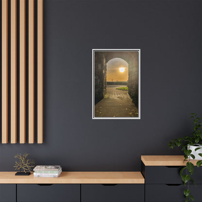 Pillars Matte Canvas, Framed (Multi-color)