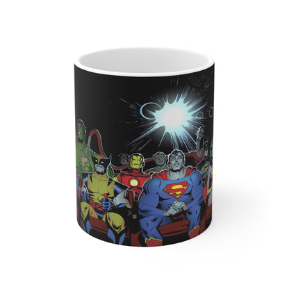 Superhero Ceramic Coffee Mug – 11oz & 15oz – Perfect for Comic Fans