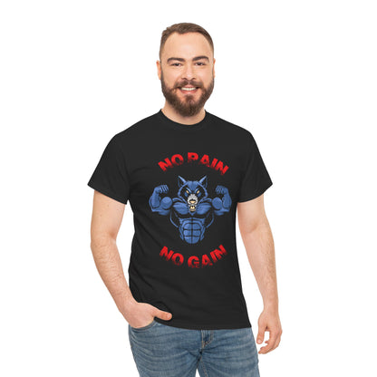 No Pain No Gain Unisex Heavy Cotton Tee - Motivational Fitness T-Shirt