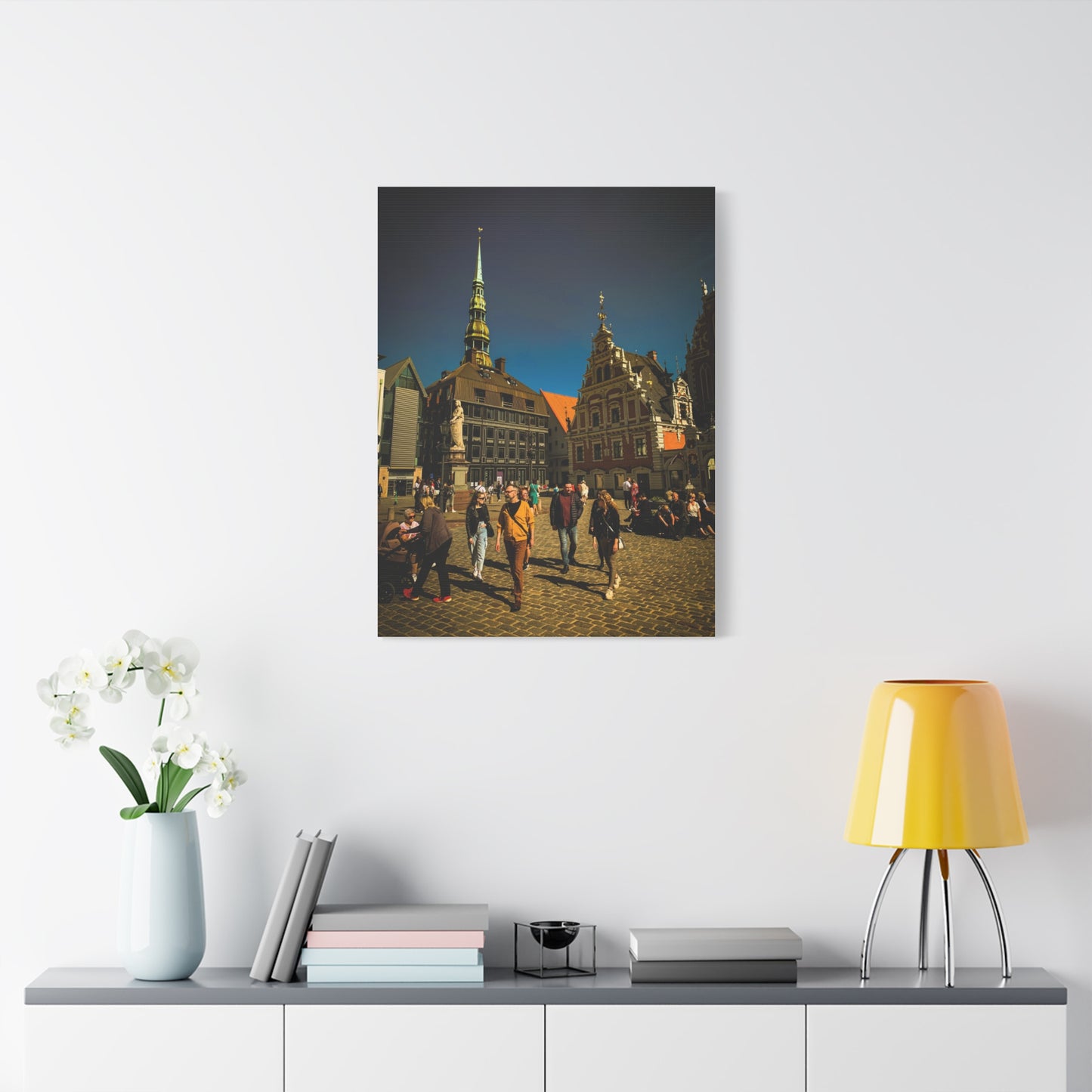 Riga Oldtown Matte Canvas, Stretched, 1.25"