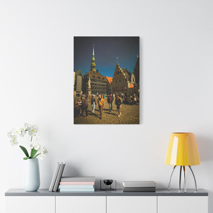 Riga Oldtown Matte Canvas, Stretched, 1.25"