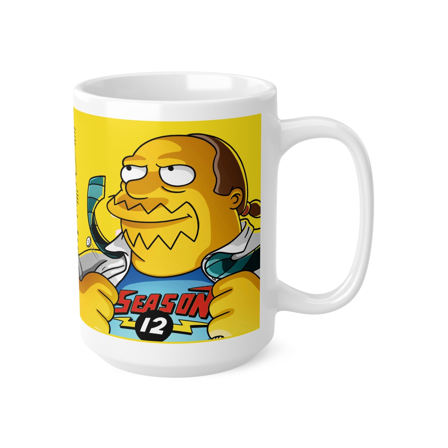 Vibrant Ceramic Coffee Cups - Comic Book Guy Moods Collection, 11oz & 15oz