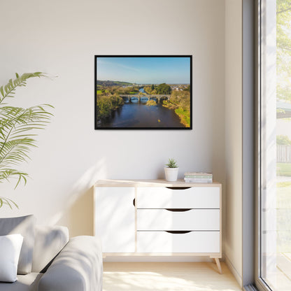 Listowel Bridge Matte Canvas, Framed (Multi-color)