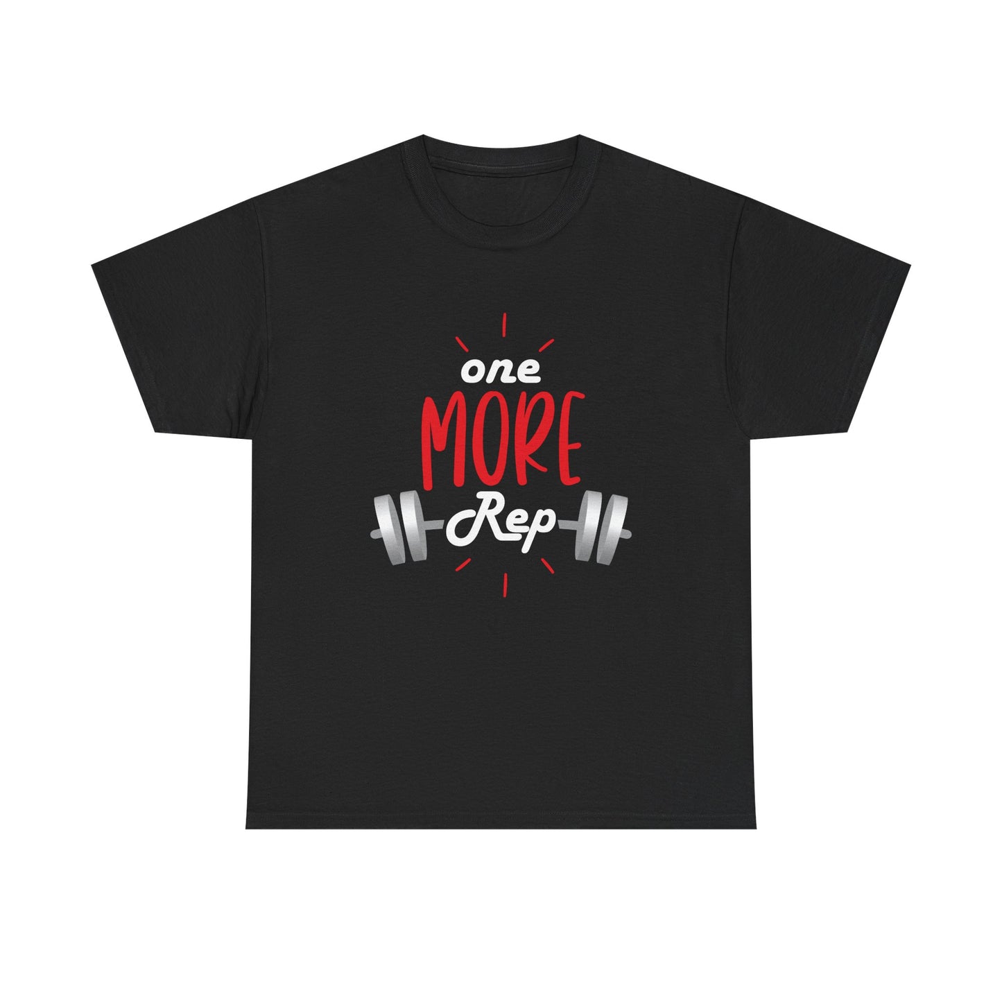 Fitness Motivation Unisex Heavy Cotton Tee - 'One More Rep'
