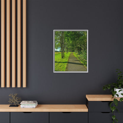 Listowel Town Park Matte Canvas, Framed (Multi-color)