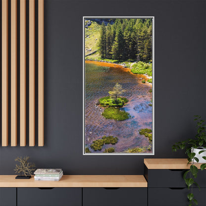 Gleanteenassig Forest Matte Canvas, Framed (Multi-color)
