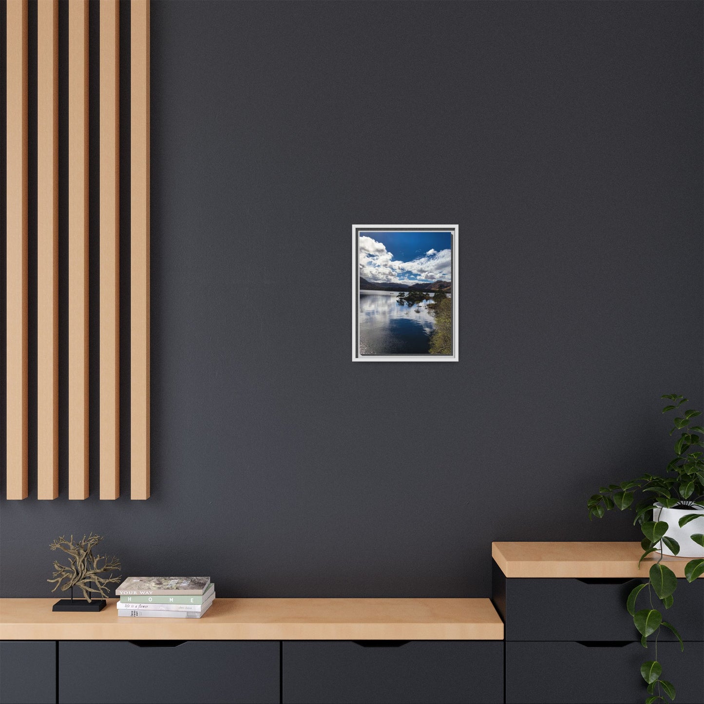 Lake Matte Canvas, Framed (Multi-color)