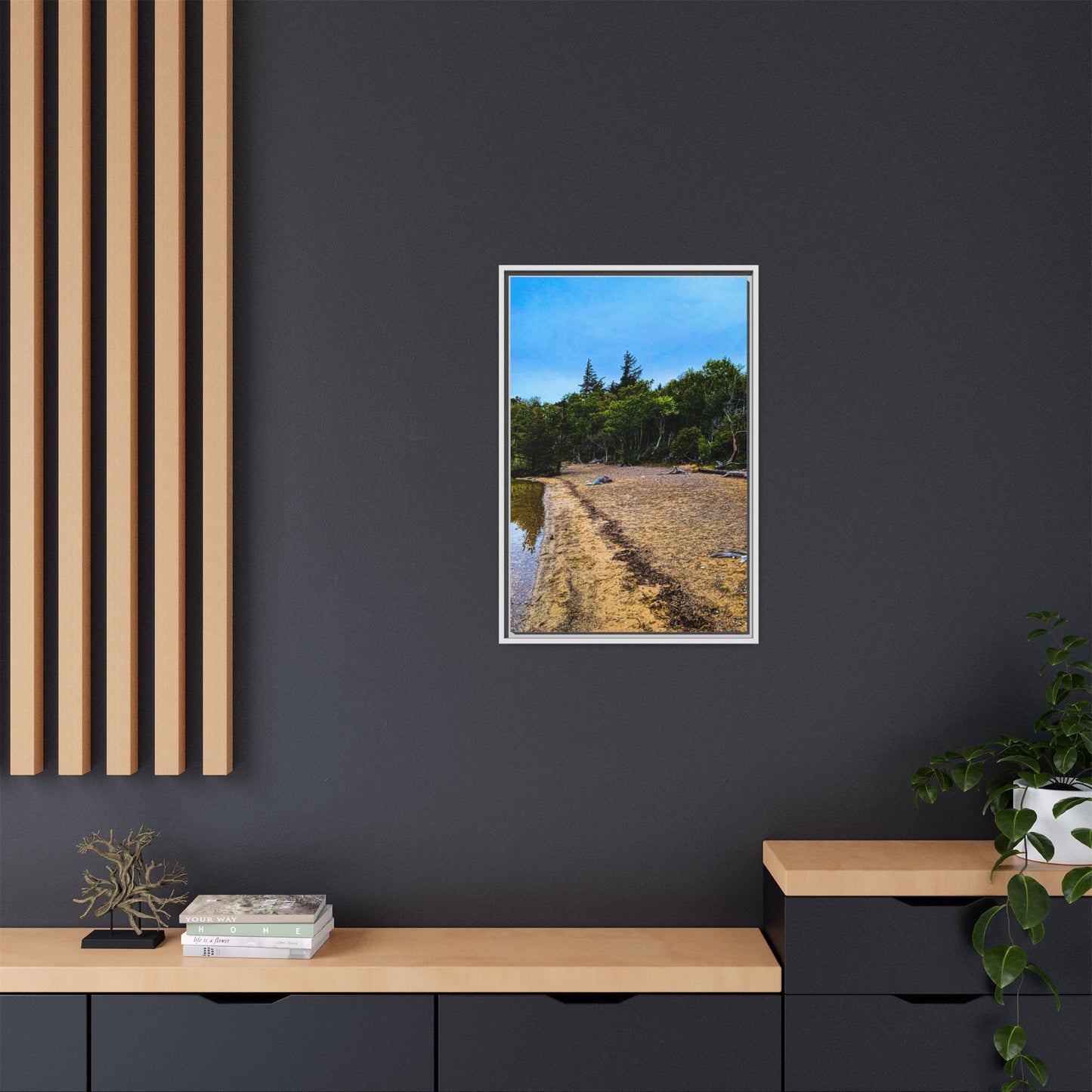 Killarney Beach Matte Canvas, Framed (Multi-color)