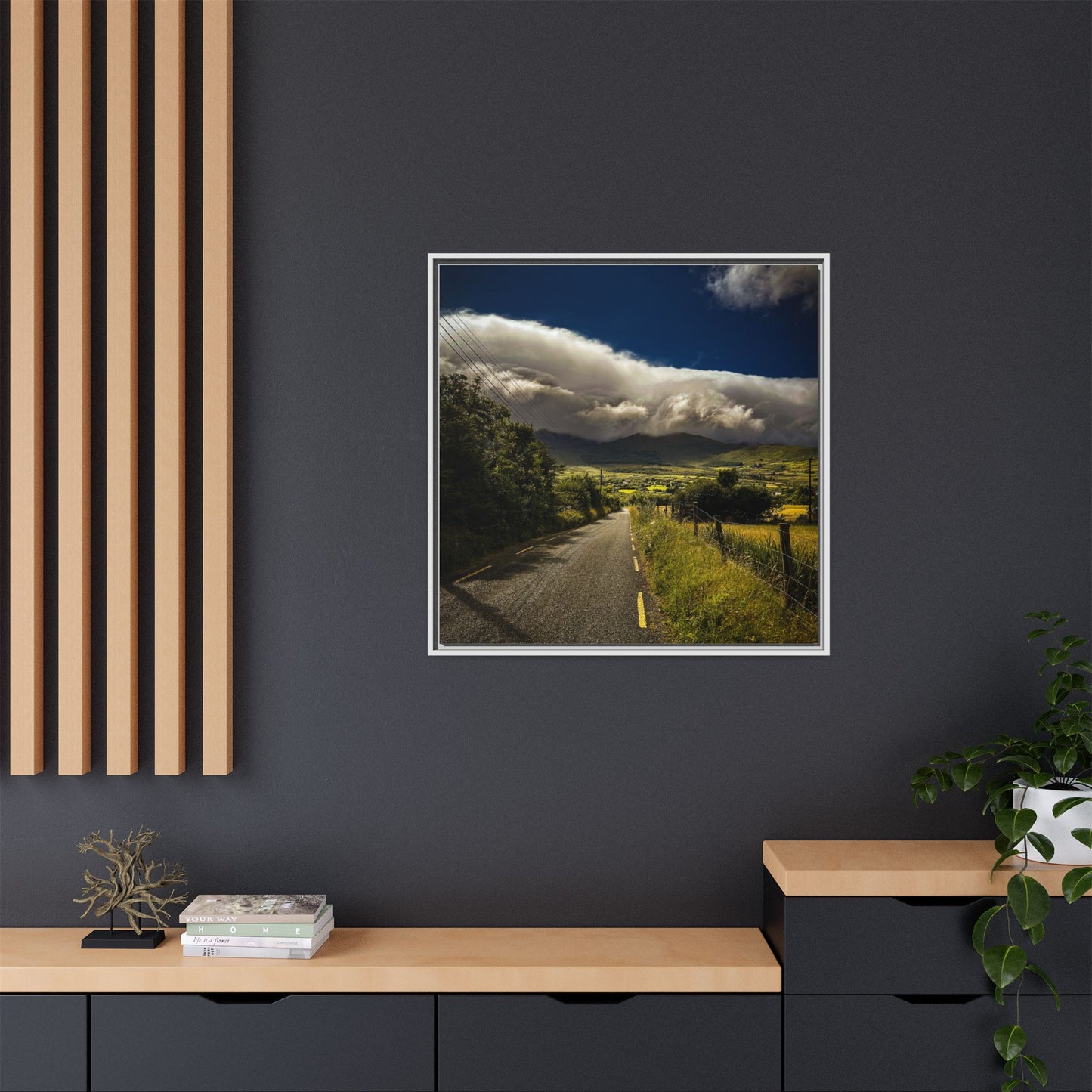 Somewhere In Kerry Matte Canvas, Framed (Multi-color)