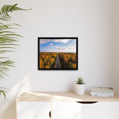 Somewhere In Lithuania Matte Canvas, Framed (Multi-color)