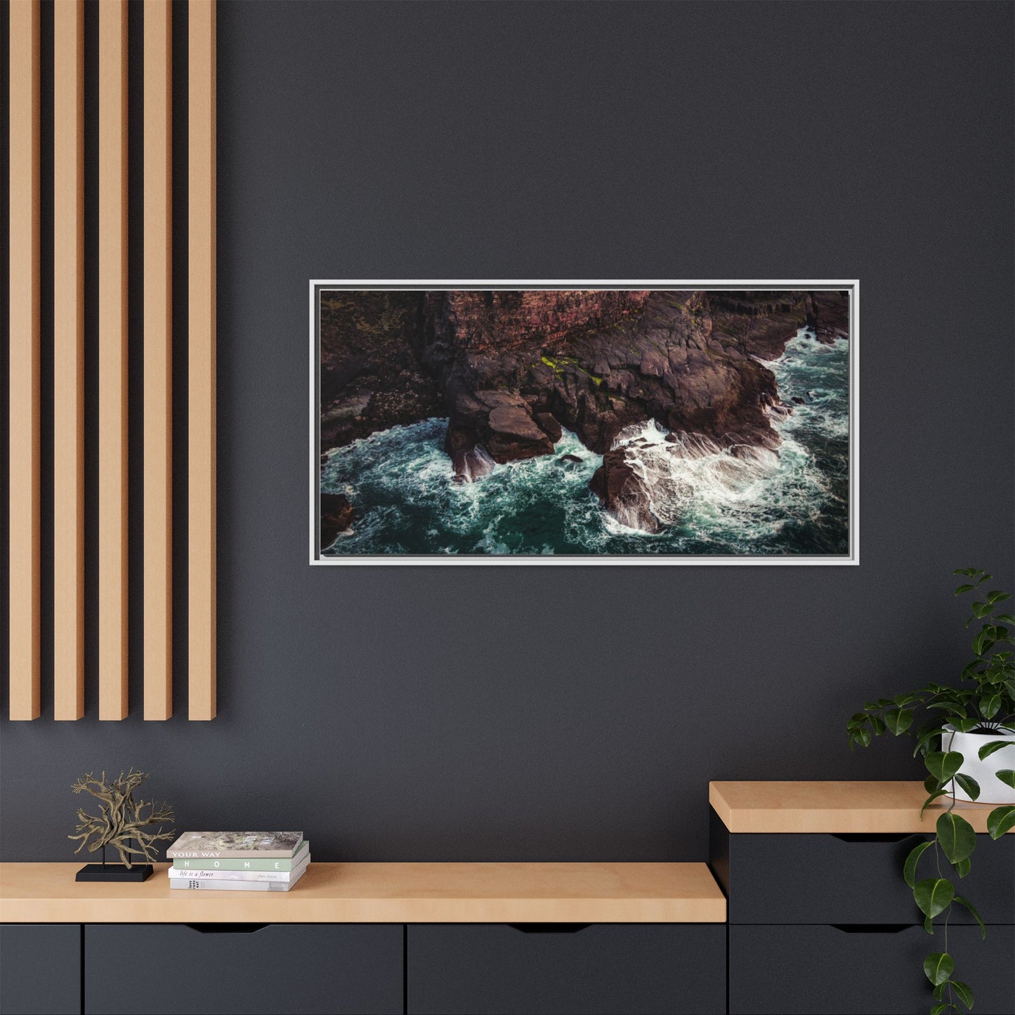 Kerry Head Matte Canvas, Framed (Multi-color)