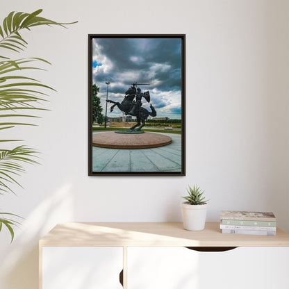 Kaunas Matte Canvas, Framed (Multi-color)