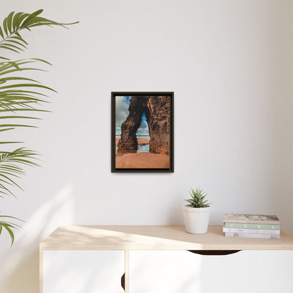 Ballybunion Cliff Matte Canvas, Framed (Multi-color)