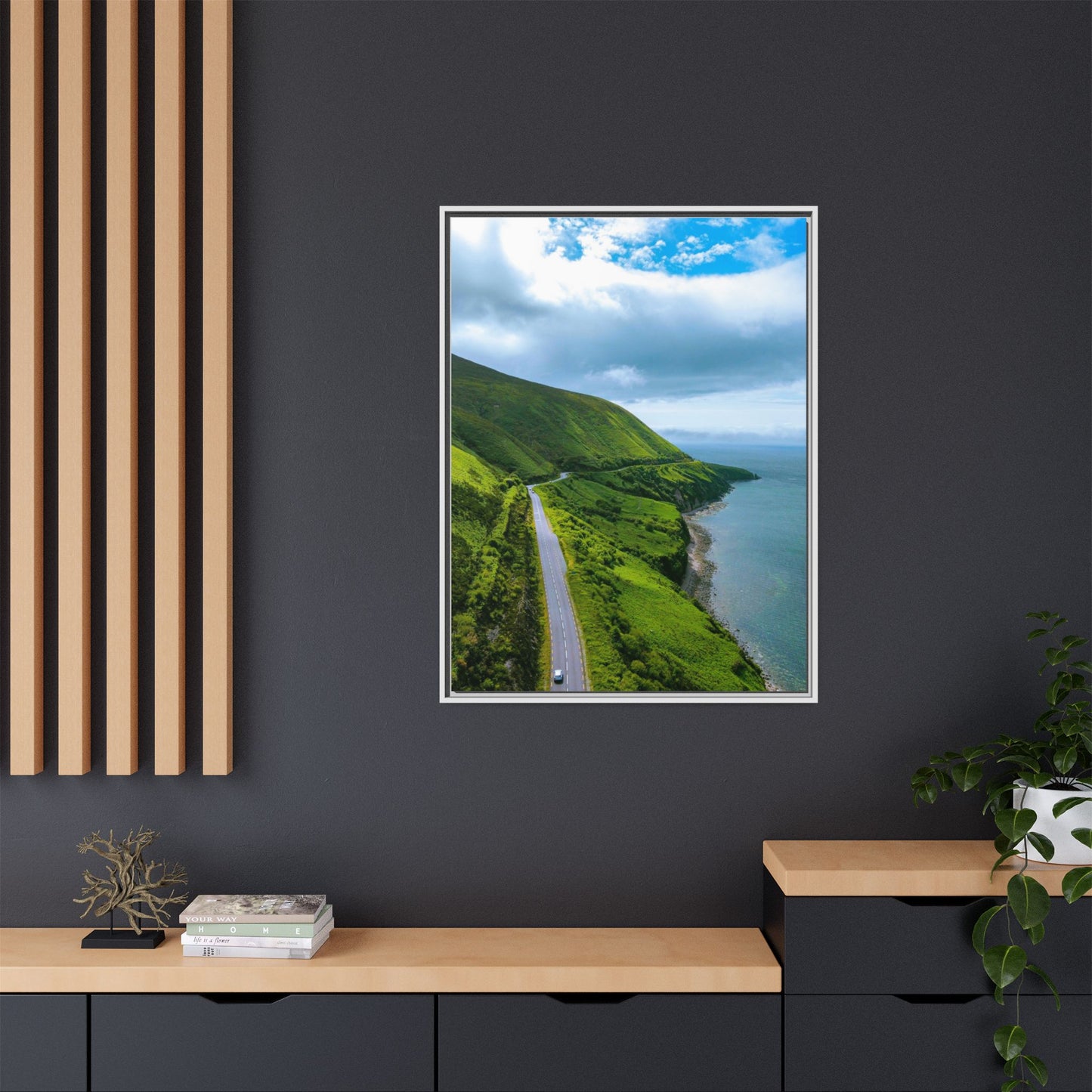 Ring of Kerry Drive Matte Canvas, Framed (Multi-color)