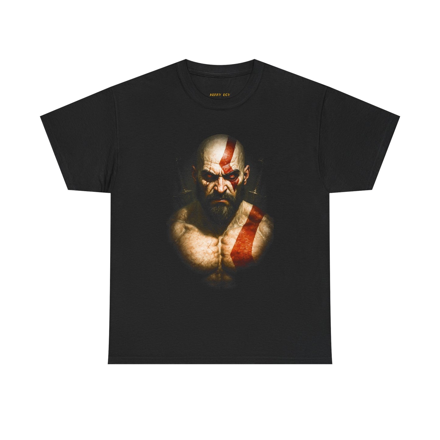 Kratos Portrait T-Shirt — Mythic Warrior Gaming Tee