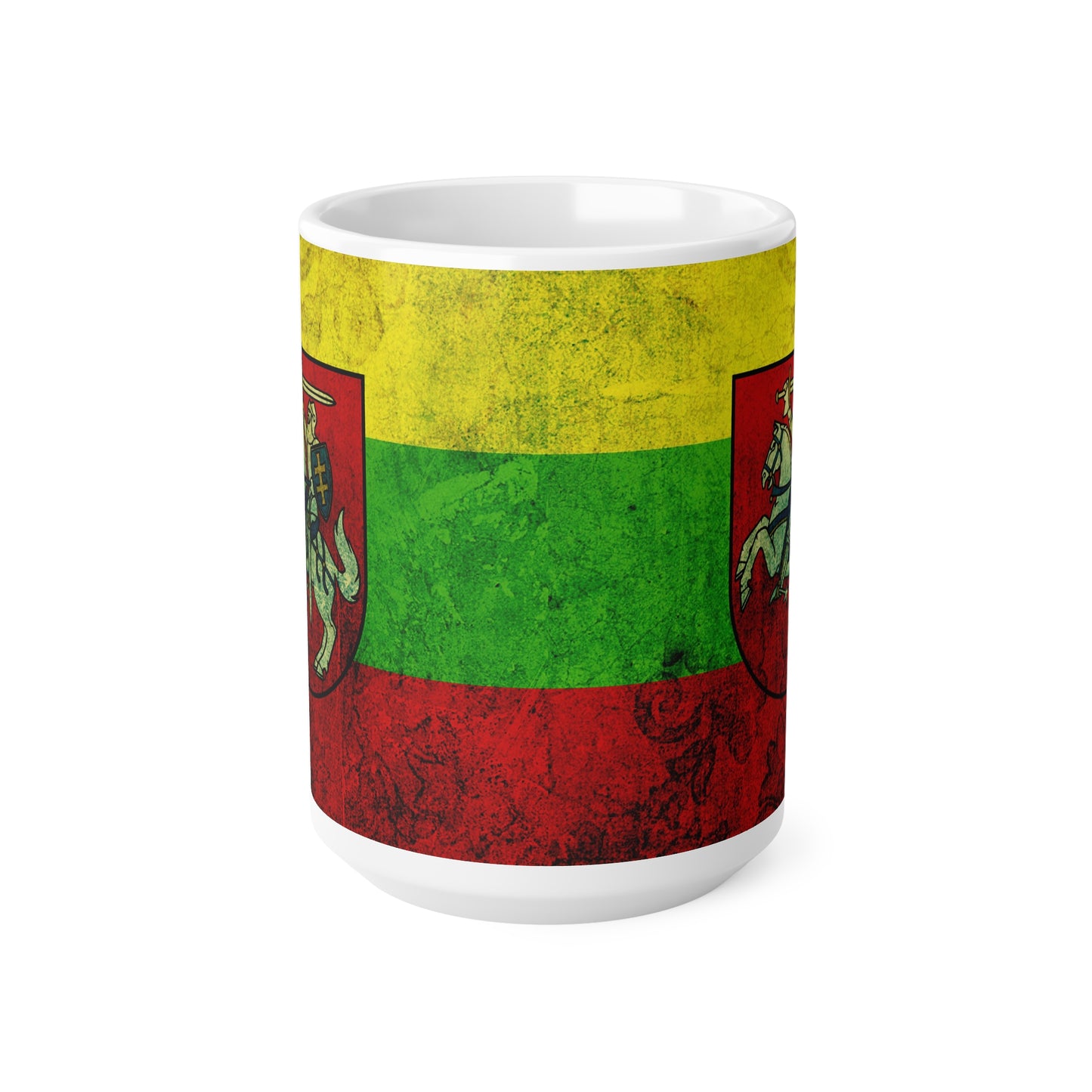 Lithuanian Flag Ceramic Coffee Mug - 11oz & 15oz