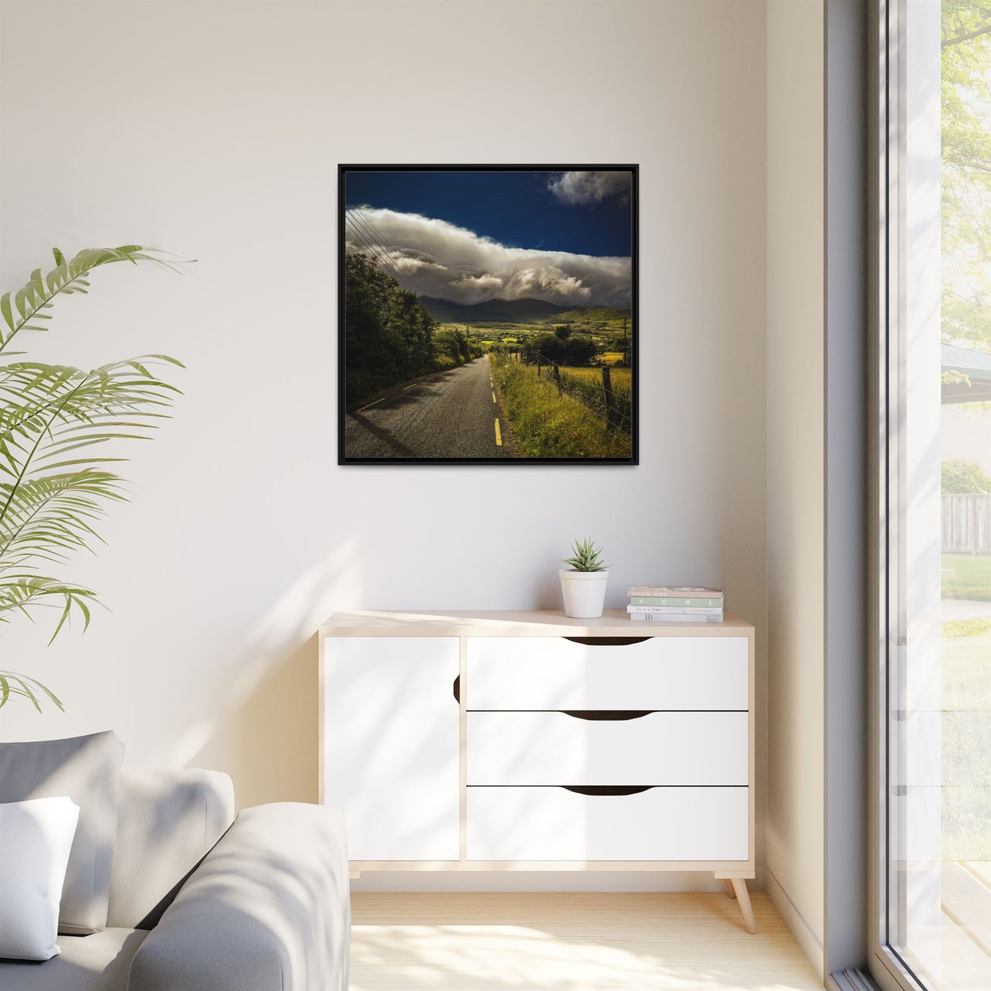 Somewhere In Kerry Matte Canvas, Framed (Multi-color)