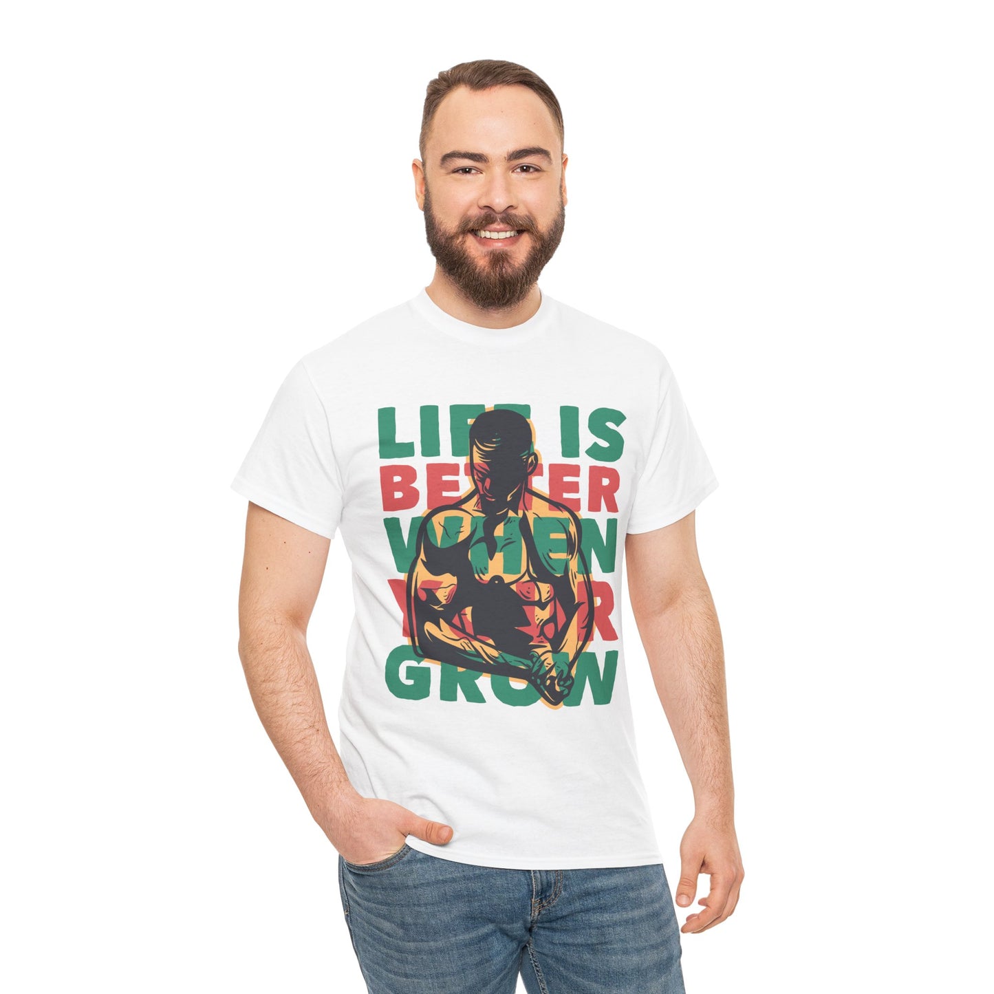 Life Is Unisex Heavy Cotton Tee