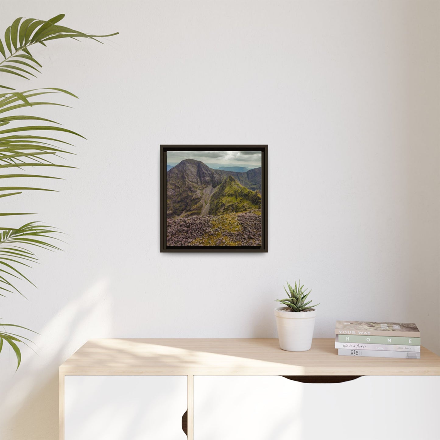 Halfway to Carrauntoohil Matte Canvas, Framed (Multi-color)