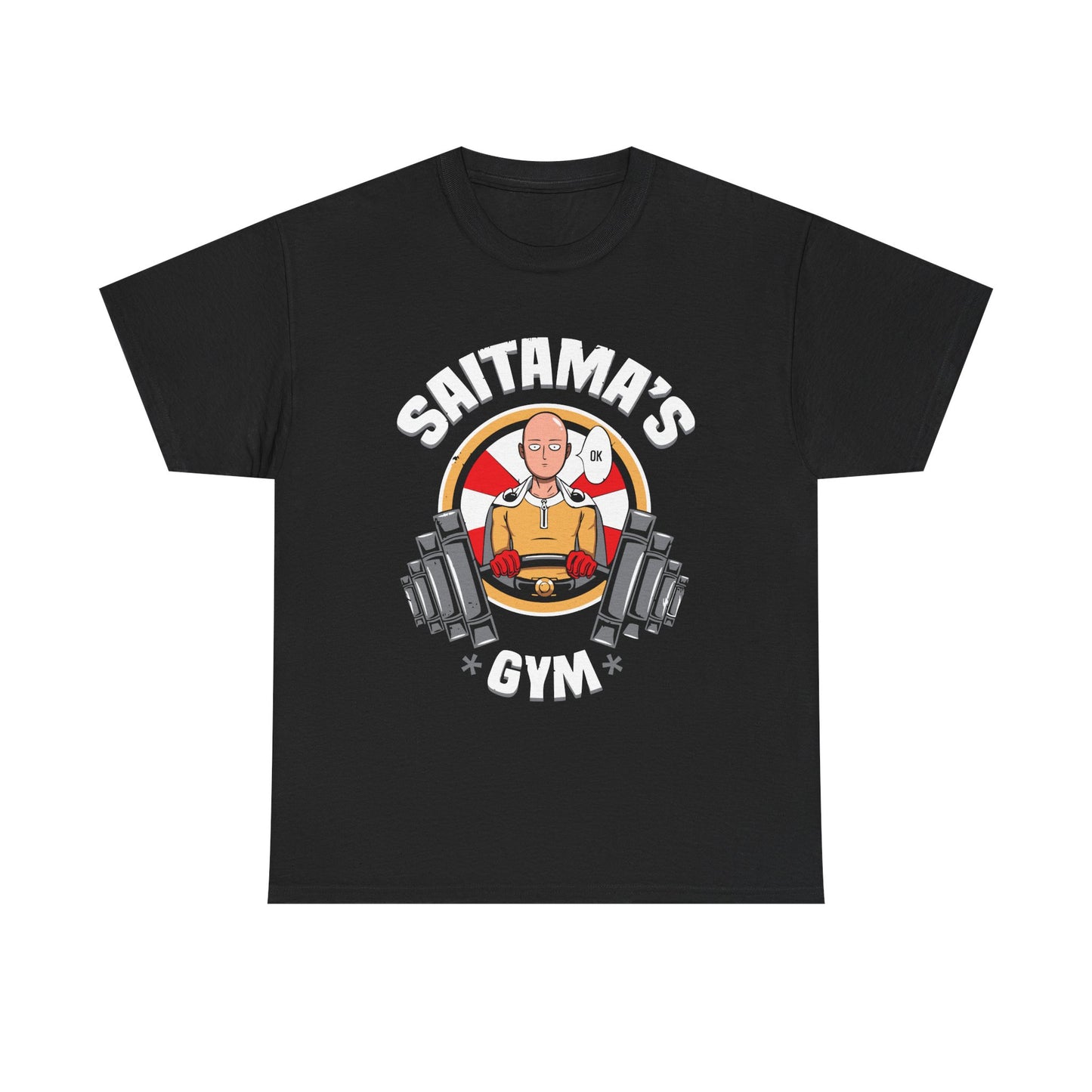 Saitama's Gym Unisex Heavy Cotton Tee - Fitness Anime Shirt