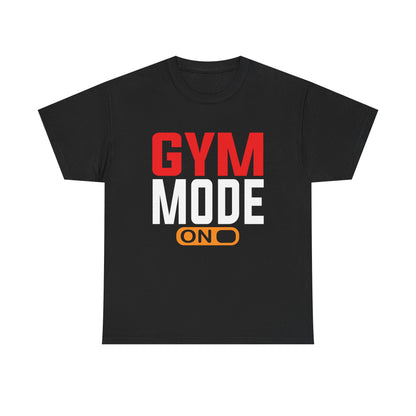Gym Mode Unisex Heavy Cotton Tee - Workout Motivation T-Shirt