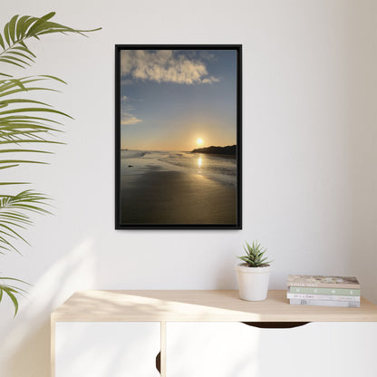 Sunset Matte Canvas, Framed (Multi-color)