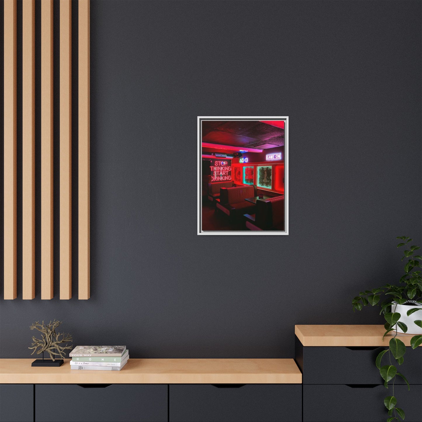 The Mermaids Night Club Matte Canvas, Framed (Multi-color)