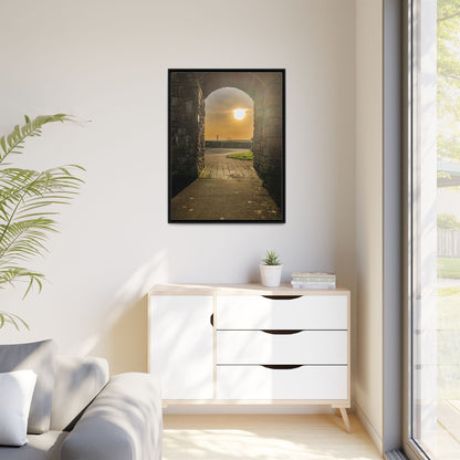 Pillars Matte Canvas, Framed (Multi-color)